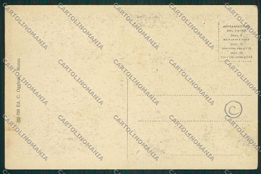 Milano Monza Savoia cartolina QQ8214 – retro