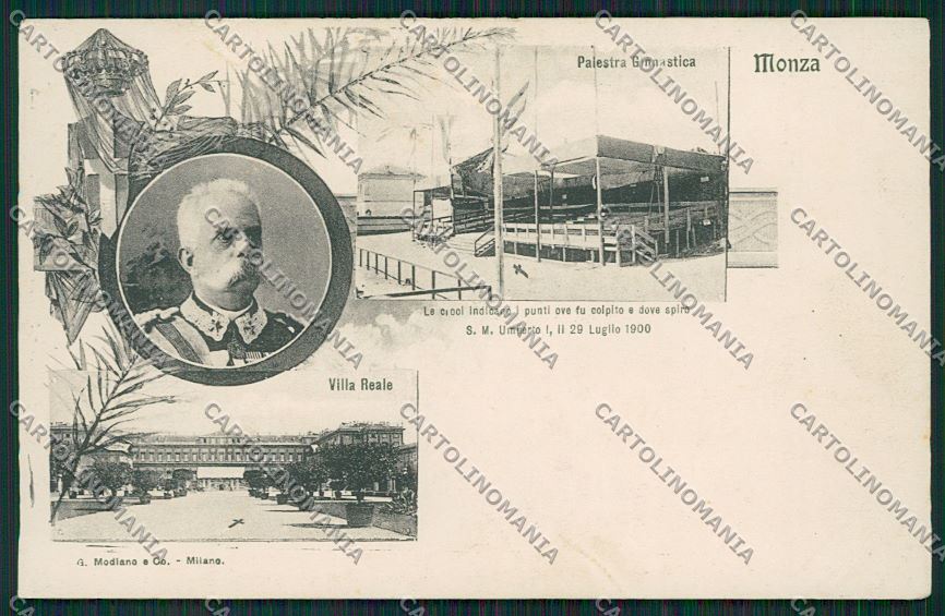 Milano Monza Savoia ABRASA cartolina QQ8217 – fronte