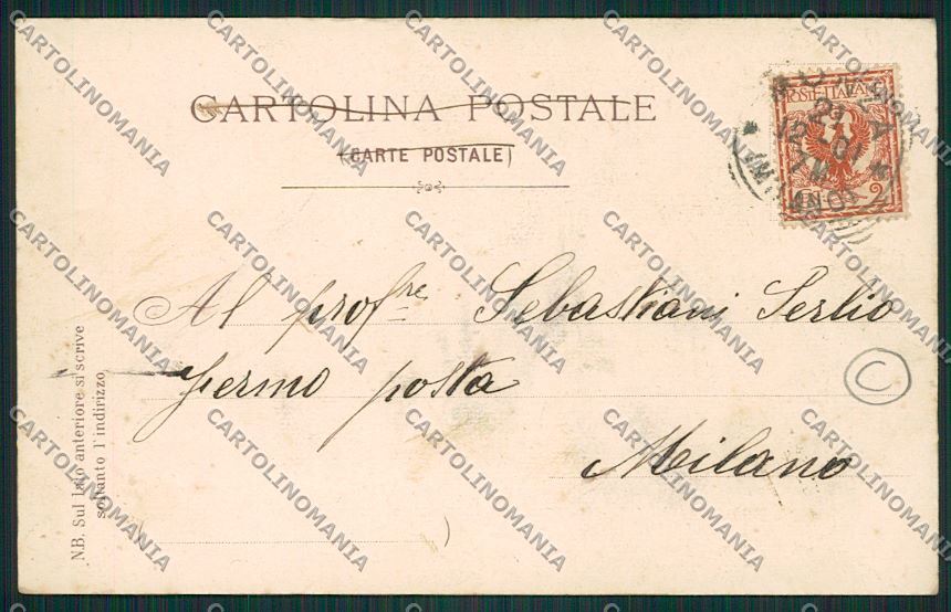 Milano Monza Savoia PIEGA cartolina QQ8223 – retro