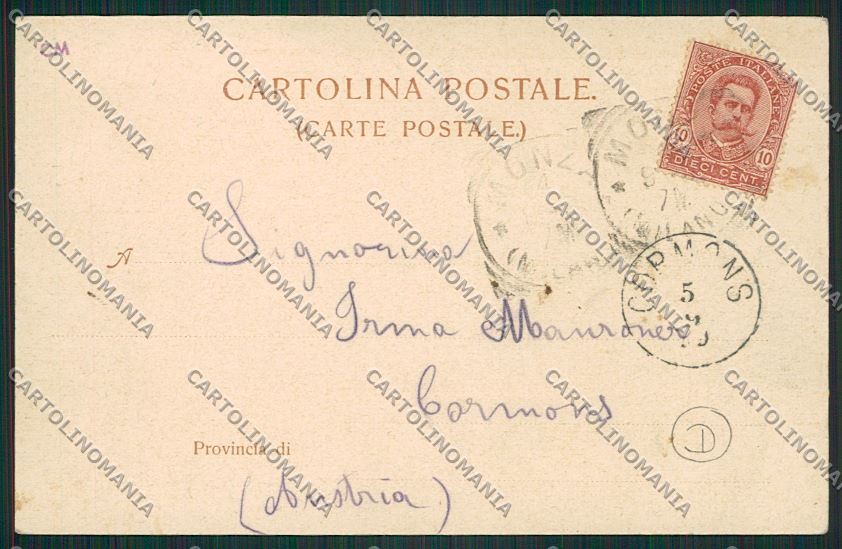 Milano Monza Garibaldi cartolina QQ8229 – retro