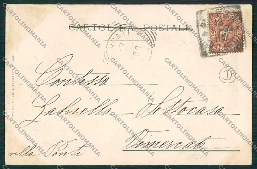 Milano Monza cartolina QQ8247 – retro