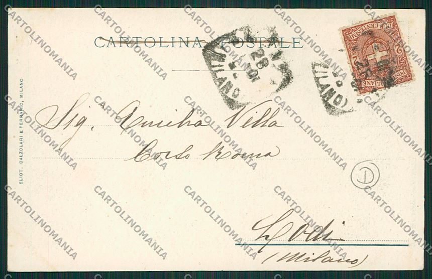 Milano Monza cartolina QQ8248 – retro