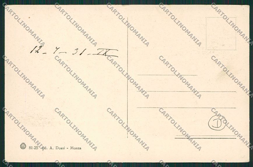 Milano Monza cartolina QQ8249 – retro