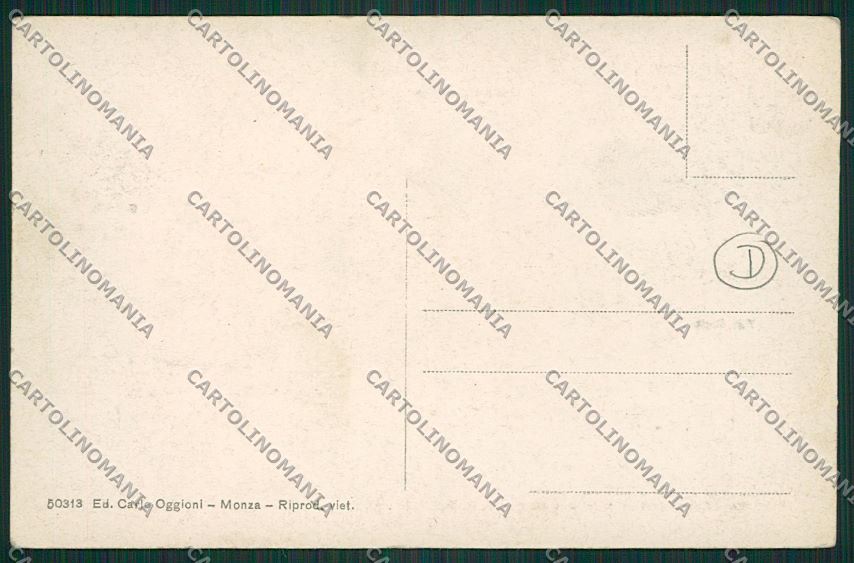 Milano Monza Savoia cartolina QQ8257 – retro