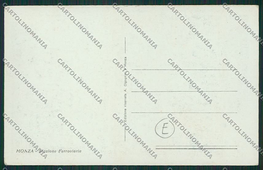 Milano Monza Stazione cartolina QQ8283 – retro