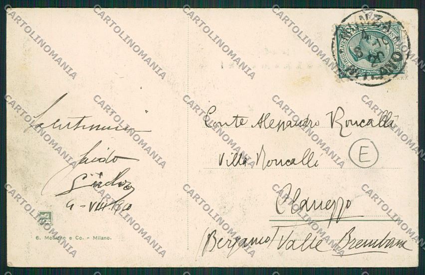 Milano Monza Savoia cartolina QQ8306 – retro