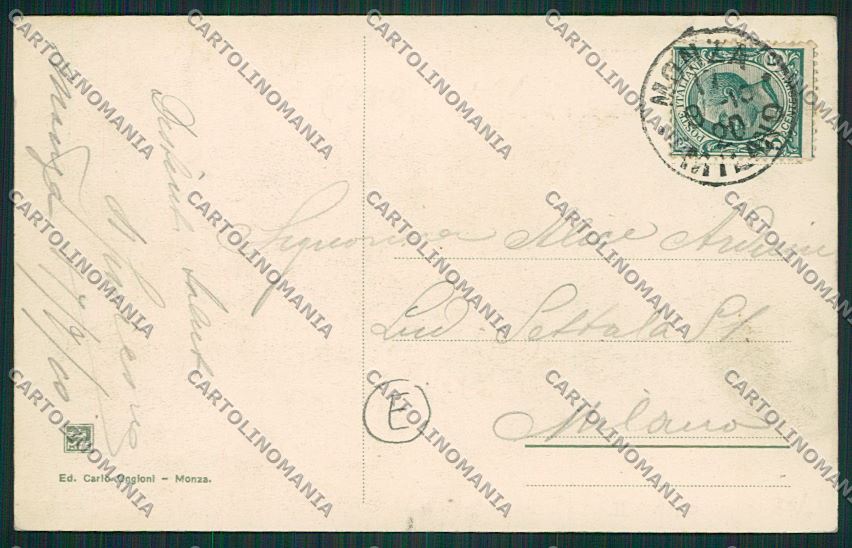 Milano Monza Savoia cartolina QQ8307 – retro