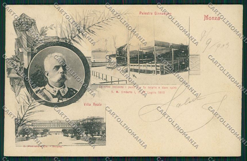 Milano Monza Savoia cartolina QQ8312 – fronte