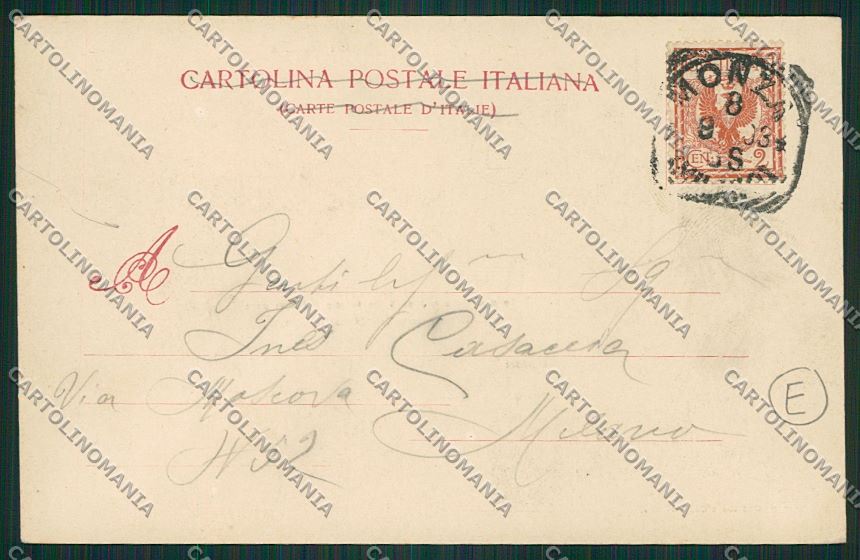 Milano Monza Savoia cartolina QQ8312 – retro