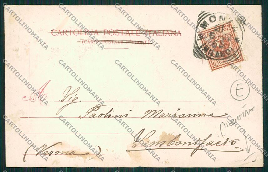 Milano Monza Savoia PIEGHINE cartolina QQ8313 – retro