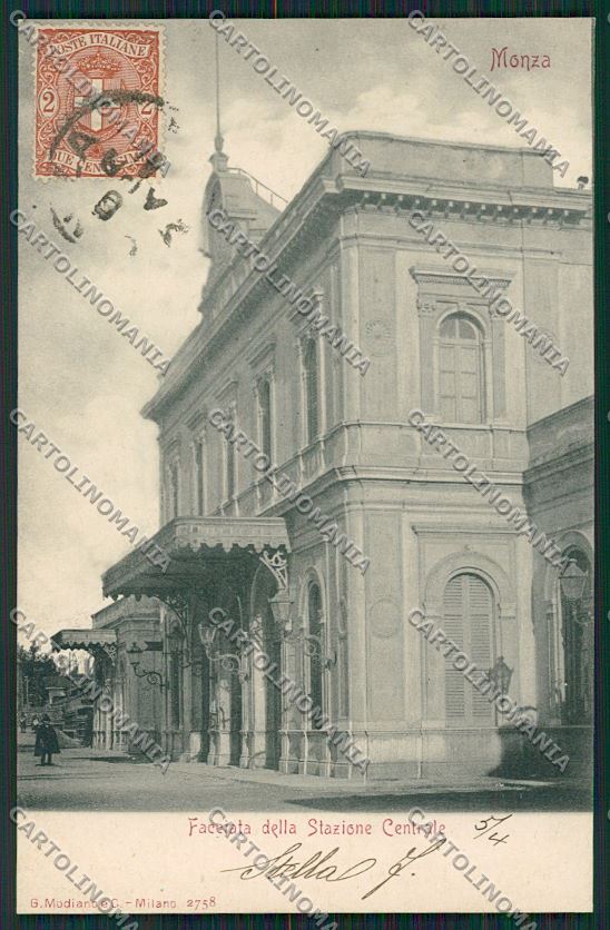 Milano Monza Stazione cartolina QQ8330 – fronte