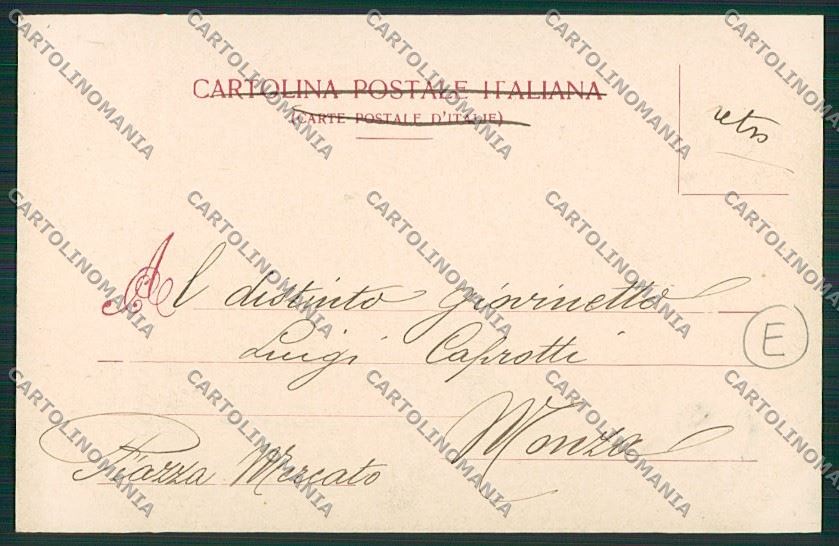 Milano Monza Stazione cartolina QQ8330 – retro