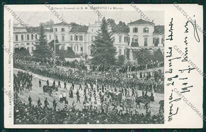 Milano Monza Savoia cartolina QQ8352 – fronte