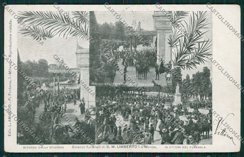 Milano Monza Savoia cartolina QQ8354 – fronte