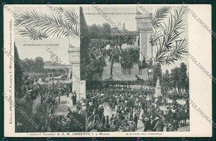 Milano Monza Savoia cartolina QQ8355 – fronte