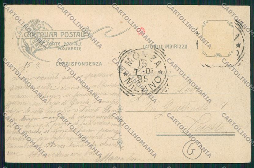 Milano Monza cartolina QQ8361 – retro