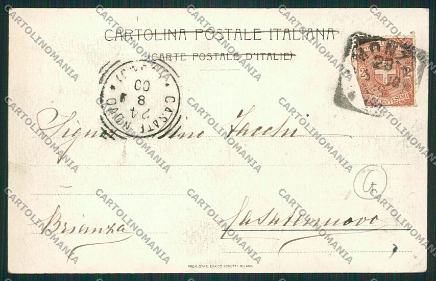 Milano Monza Savoia cartolina QQ8368 – retro