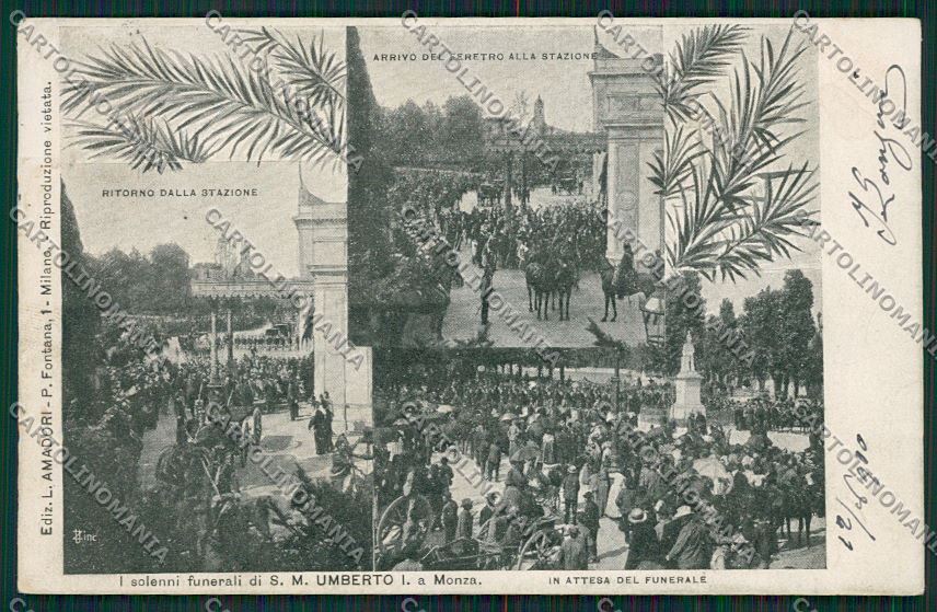 Milano Monza Savoia cartolina QQ8370 – fronte