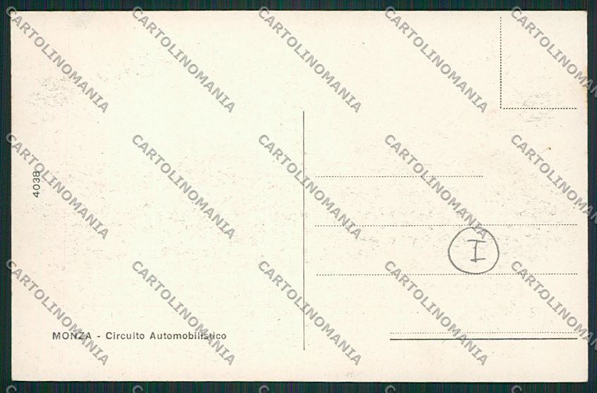Milano Monza Automobilismo Racing Car cartolina QQ8379 – retro
