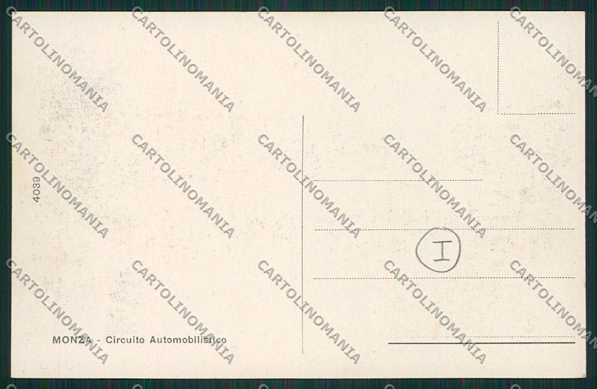 Milano Monza Automobilismo Racing Car cartolina QQ8381 – retro