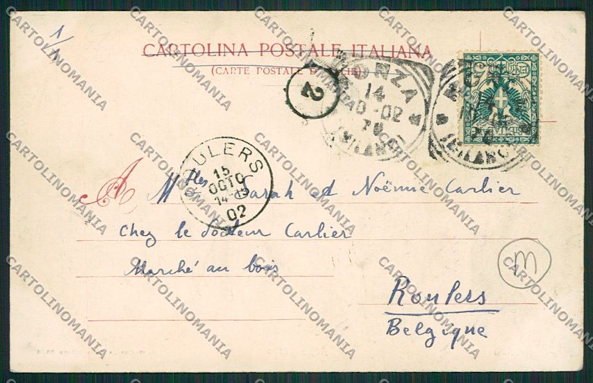 Milano Monza cartolina QQ8401 – retro