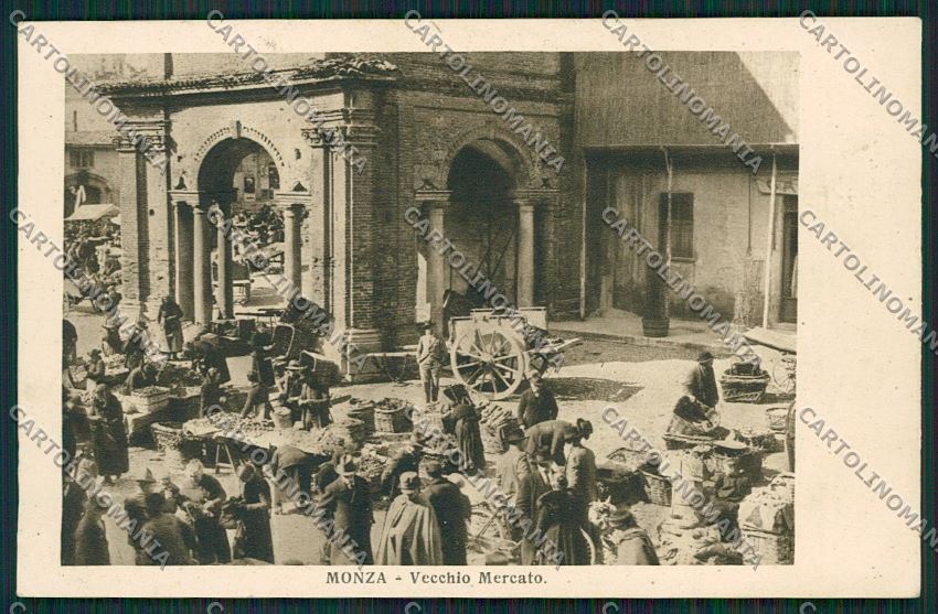 Milano Monza Mercato cartolina QQ8415 – fronte