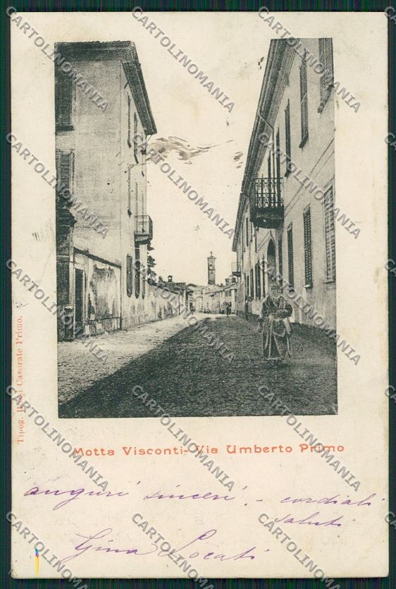 Milano Motta Visconti cartolina QQ8419 – fronte