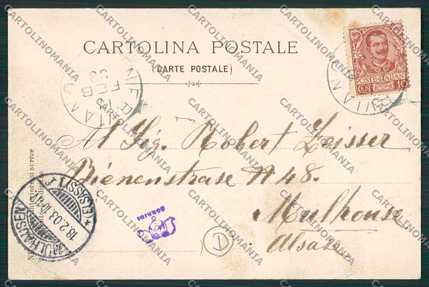Milano Nerviano cartolina QQ8427 – retro