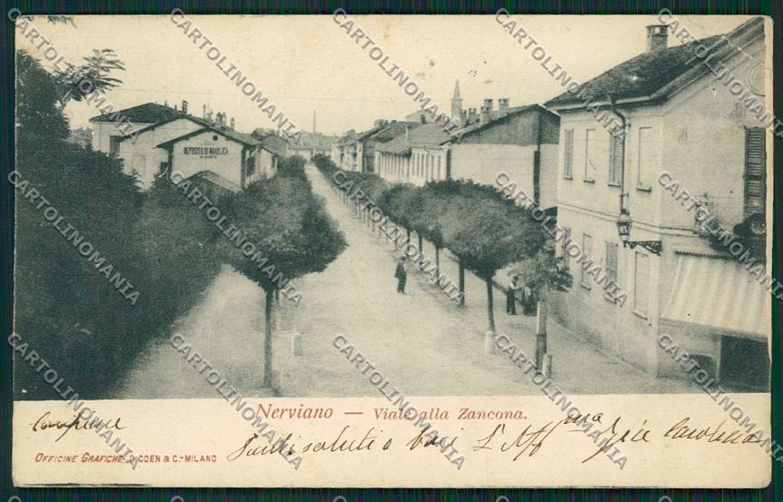 Milano Nerviano cartolina QQ8450 – fronte