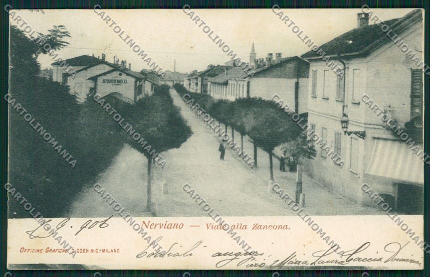 Milano Nerviano cartolina QQ8451 – fronte