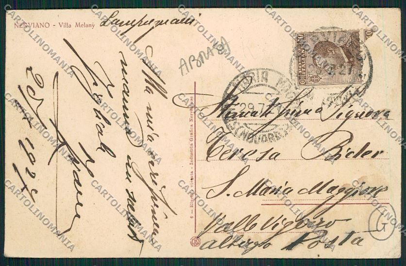 Milano Nerviano ABRASA cartolina QQ8454 – retro