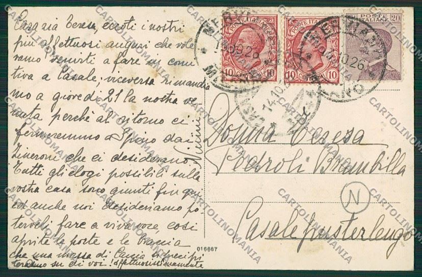 Milano Nerviano cartolina QQ8466 – retro