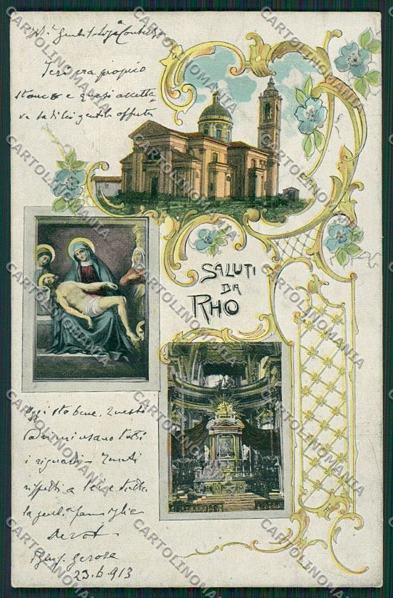 Milano Rho Saluti da cartolina QQ8508 – fronte