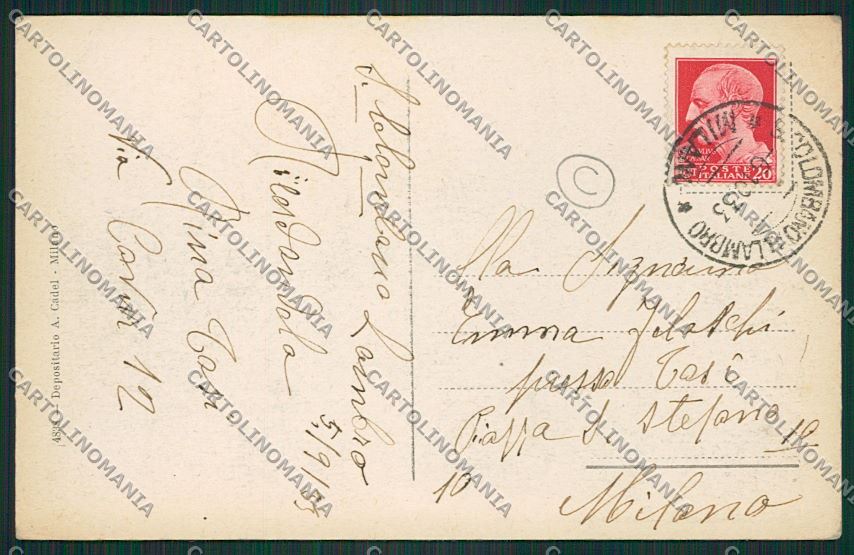 Milano San Colombano al Lambro cartolina QQ8533 – retro