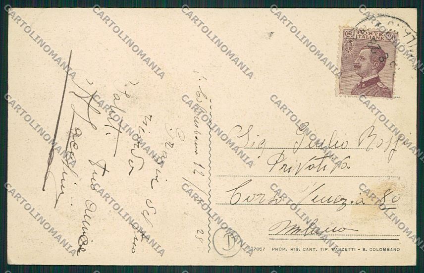 Milano San Colombano al Lambro cartolina QQ8542 – retro