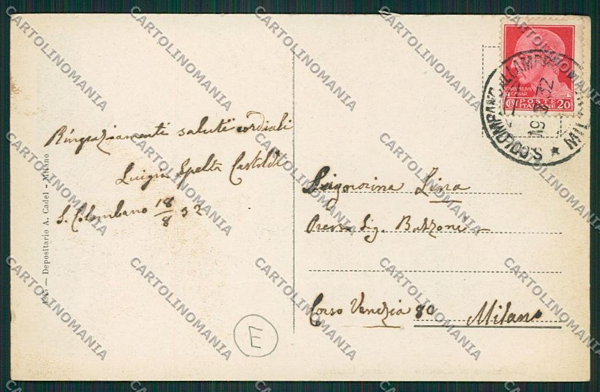 Milano San Colombano al Lambro cartolina QQ8545 – retro