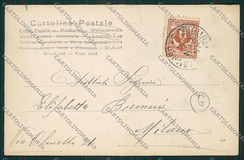 Milano San Colombano al Lambro cartolina QQ8563 – retro