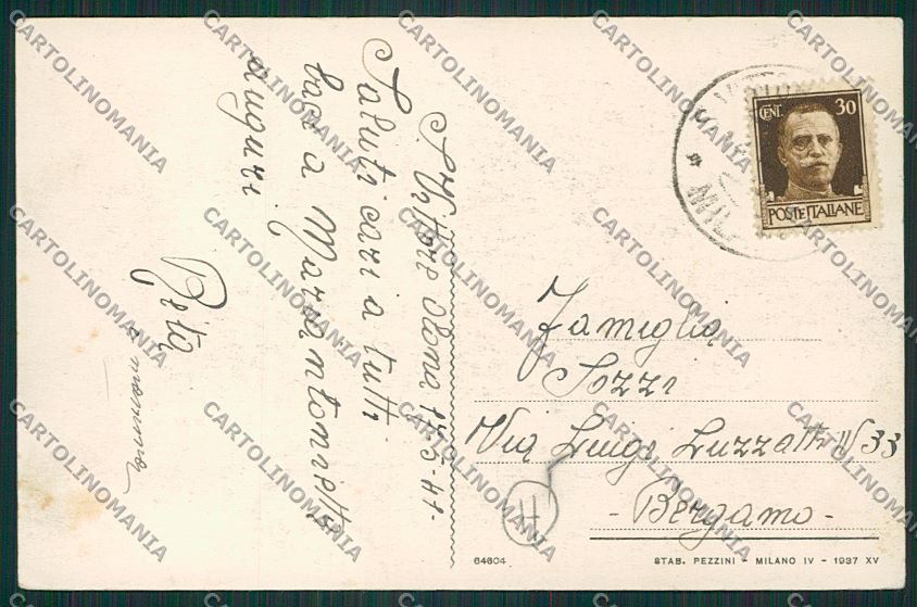 Milano San Vittore Olona cartolina QQ8580 – retro