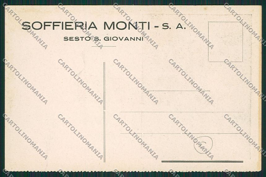 Milano Sesto San Giovanni Pubblicitaria cartolina QQ8587 – retro