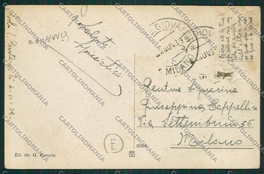 Milano Sesto San Giovanni STRAPPINO cartolina QQ8601 – retro