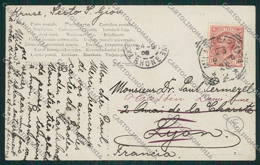 Milano Sesto San Giovanni Foto cartolina QQ8603 – retro