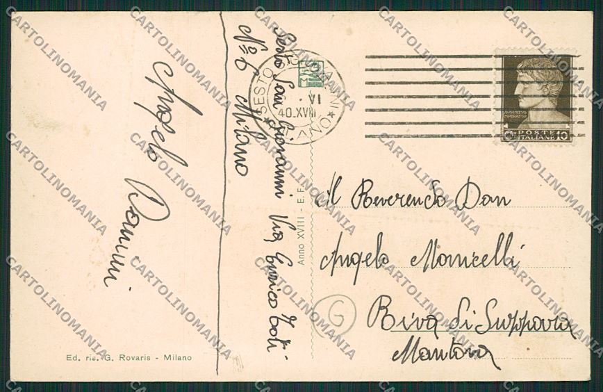 Milano Sesto San Giovanni cartolina QQ8616 – retro