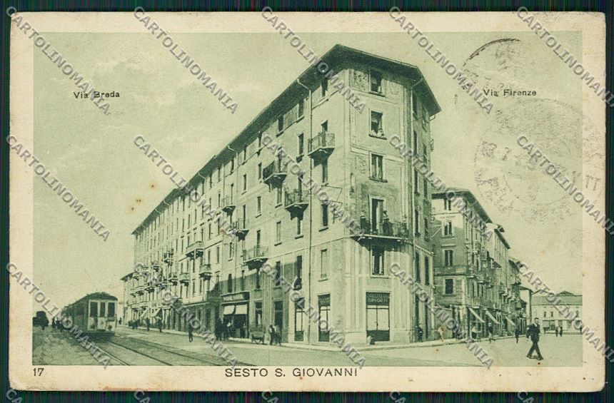 Milano Sesto San Giovanni Tram cartolina QQ8627 – fronte