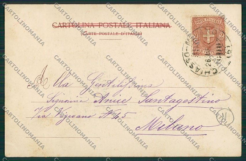 Milano Sesto San Giovanni Società Operaia cartolina QQ8642 – retro