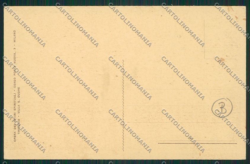 Milano Triuggio Tregasio cartolina QQ8658 – retro