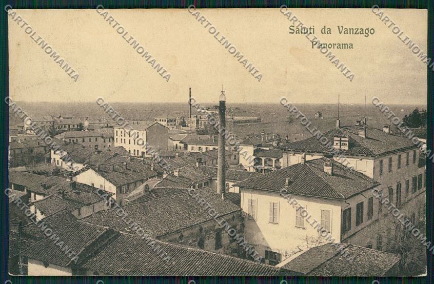 Milano Vanzago TRACCE UMIDO cartolina QQ8671 – fronte