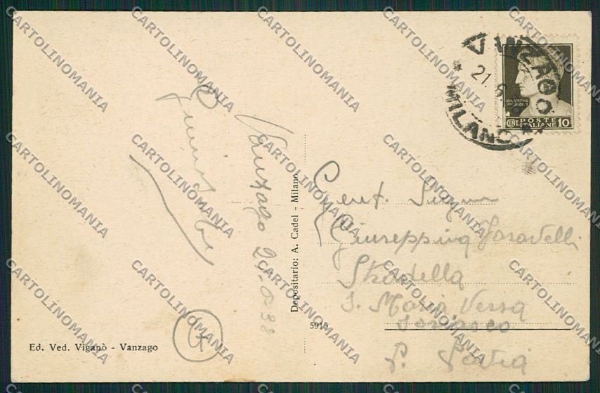 Milano Vanzago Saluti da cartolina QQ8676 – retro
