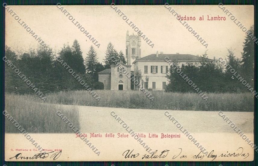 Milano Vedano al Lambro cartolina QQ8694 – fronte
