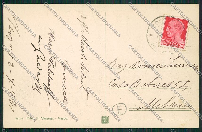 Milano Besana Brianza Vergo cartolina QQ8713 – retro