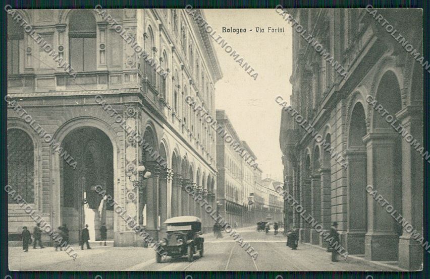 Bologna città via Farini cartolina QQ8779 – fronte